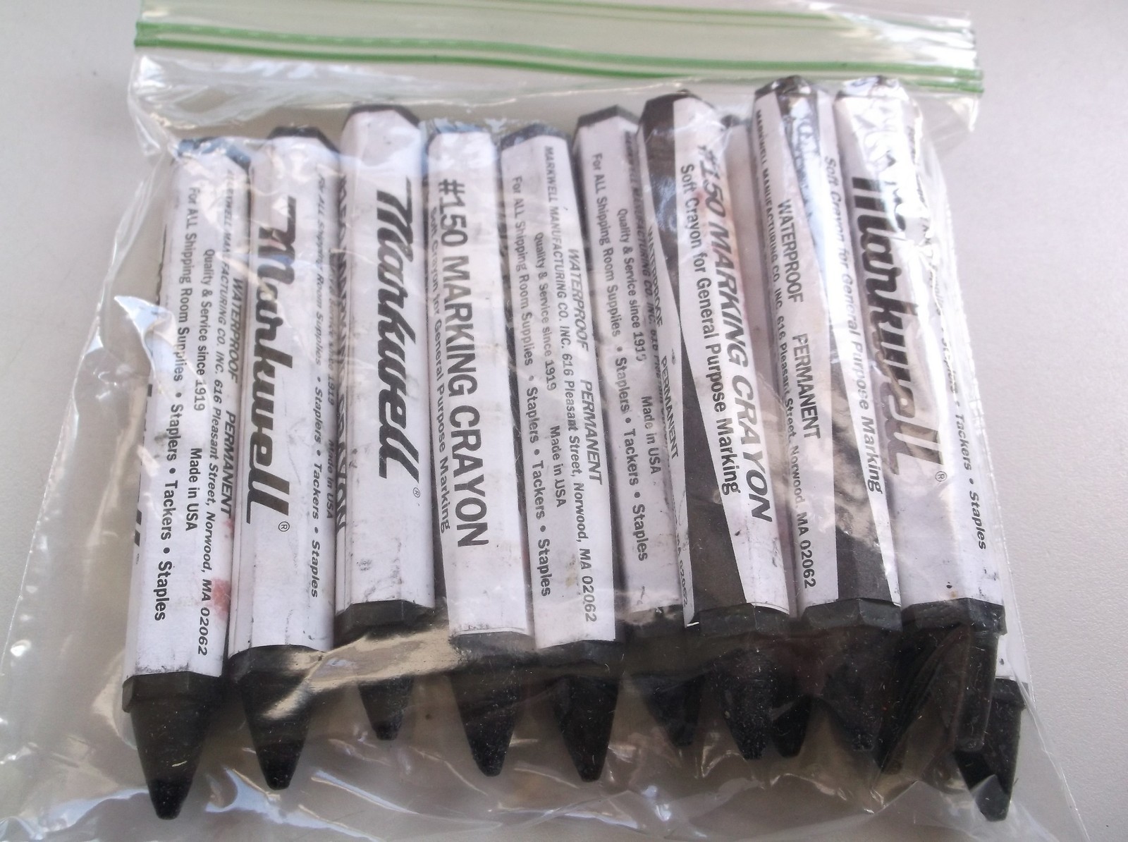NEW Markwell #150 Marking Crayon, Box of 12 *FREE SHIPPING*
