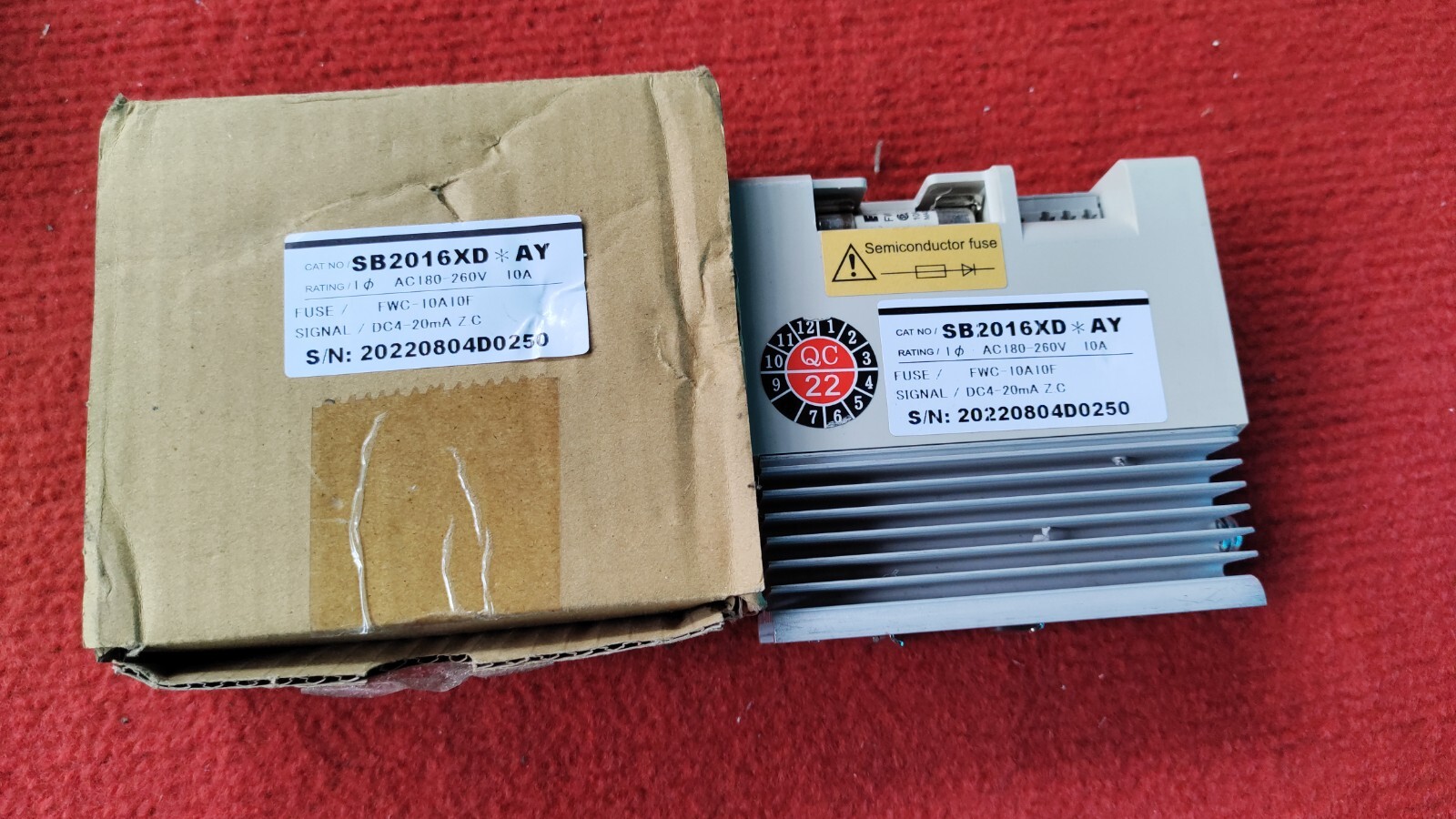 P:70 Zerospan SB2016XD*AY Heatsoft Power DC4-20mA , Ac180-260V , EN60947-1