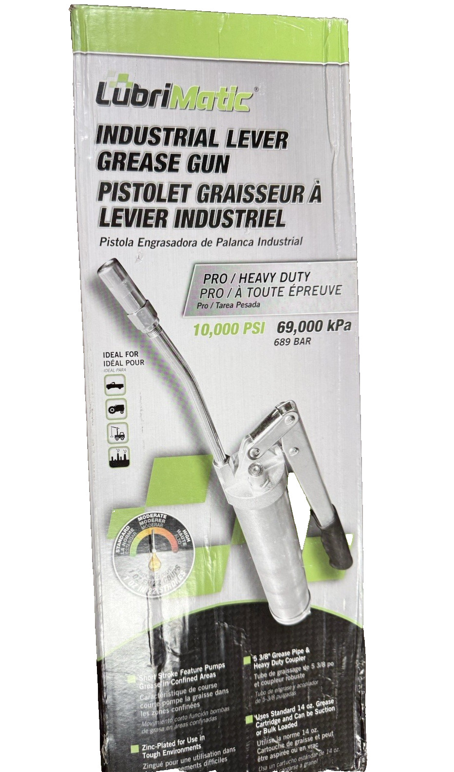 Lubrimatic Industrial Extreme Duty 10,000 PSI Grease Guns 30-465