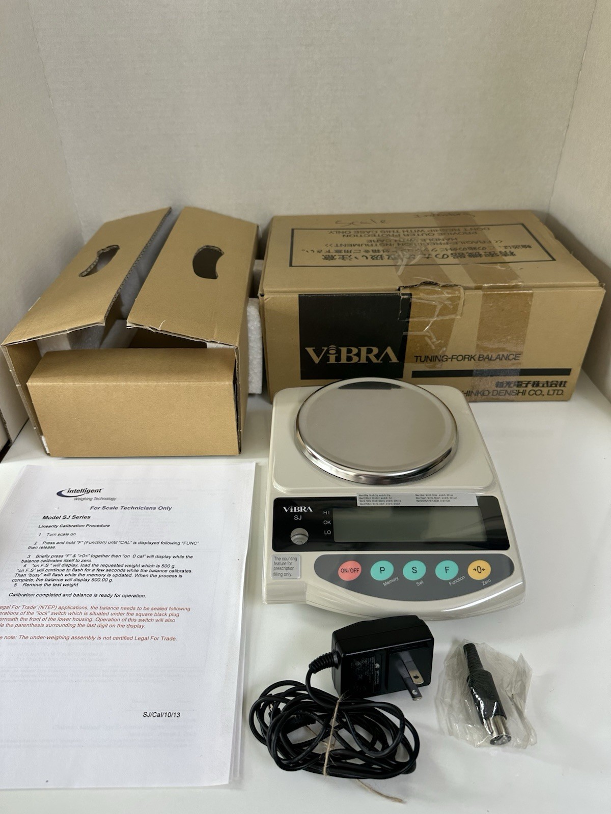 NEW Shinko Denshi Vibra SJ-420NT Turning-Fork Precision Balance