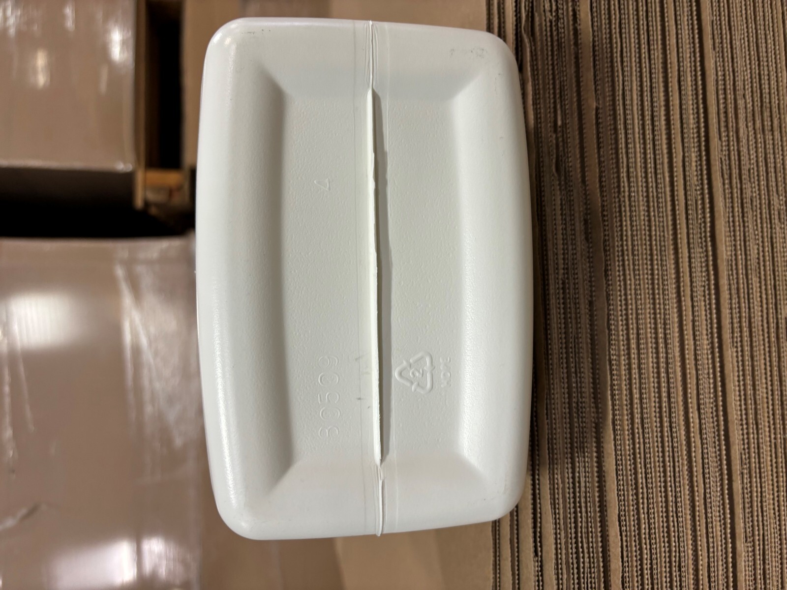 1 GAL WHITE HDPE PLASTIC F STYLE CONTAINER WITH CAPS, 196 CASES TOTAL