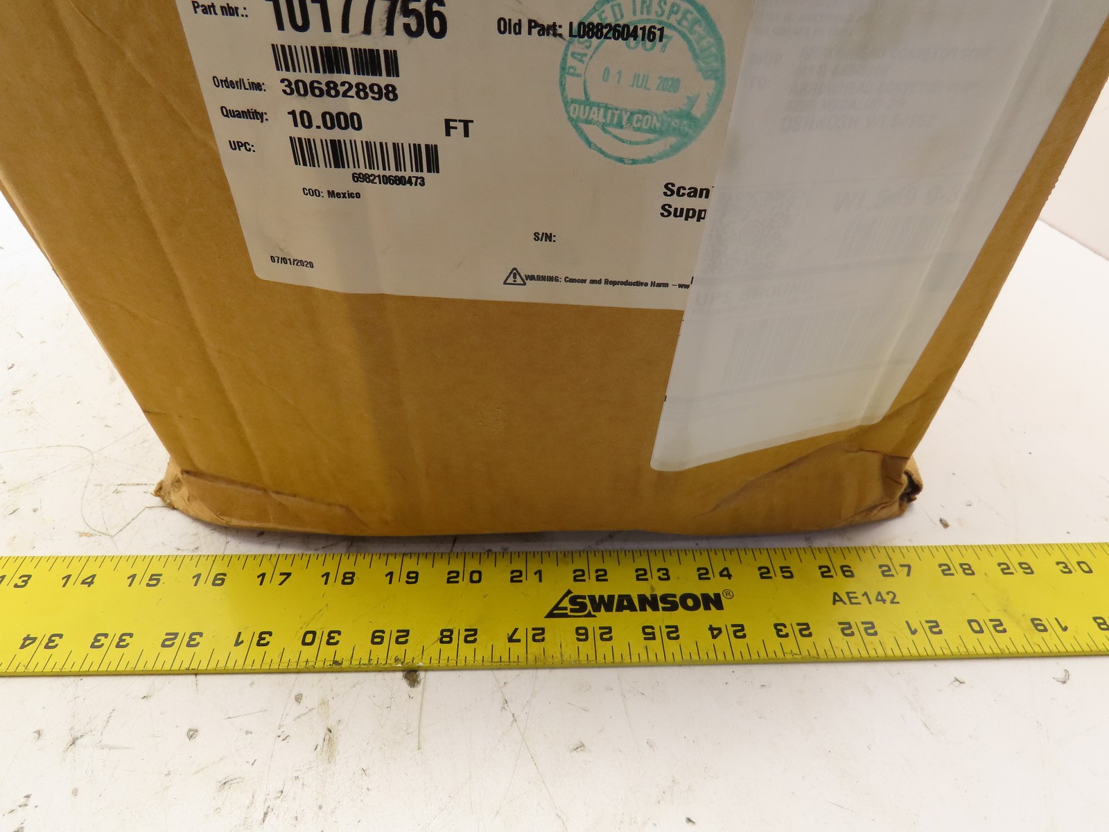 Rexnord LF882TAB-10IN 10177756 L0882604161 K TableTop Chain 10″ Wide 10 Feet