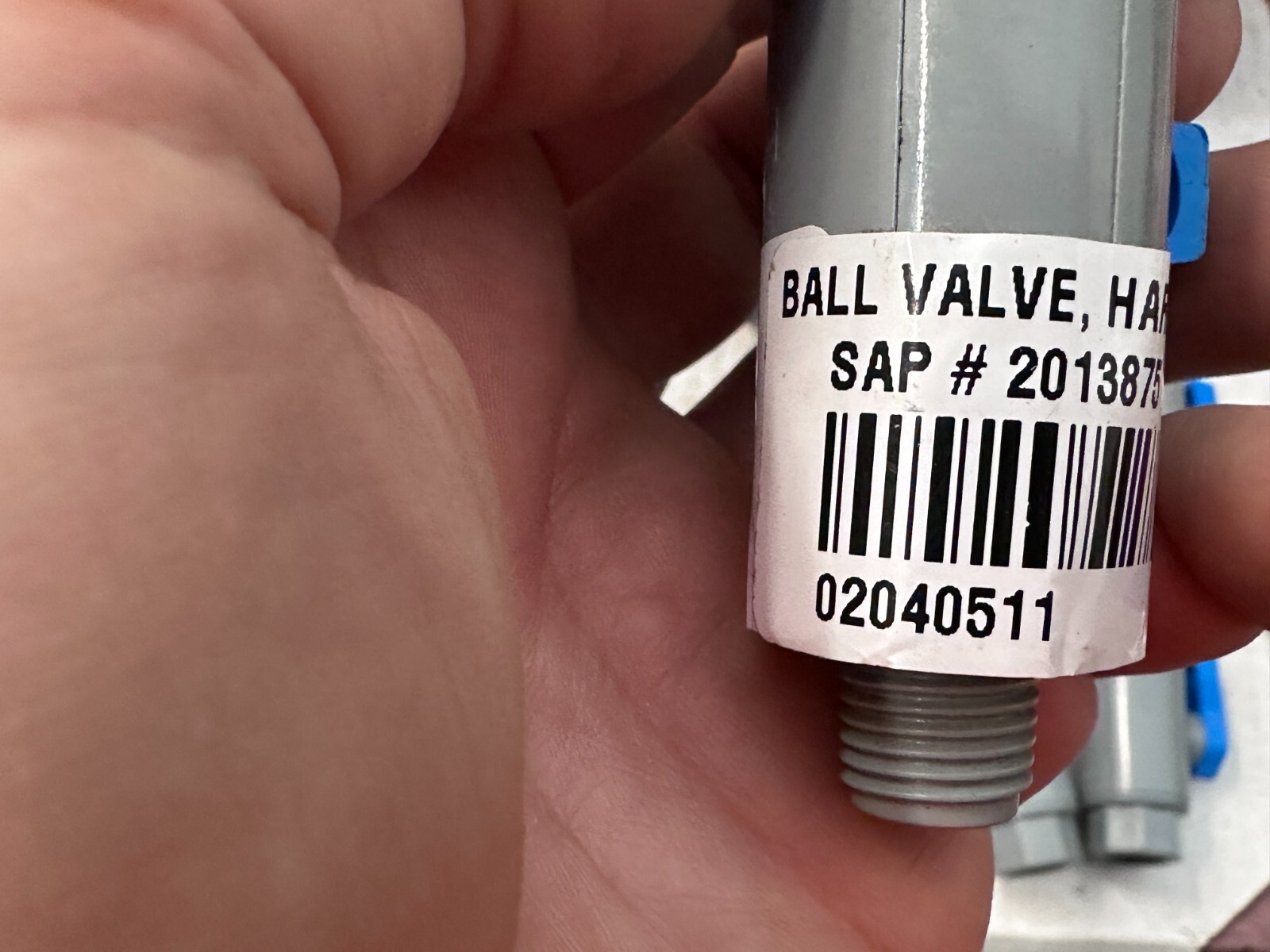 3/8″ MNPT x 3/8″ FNPT Series 638 Straight PVC Ball Valve w/ Buna-N (Lot of 12)