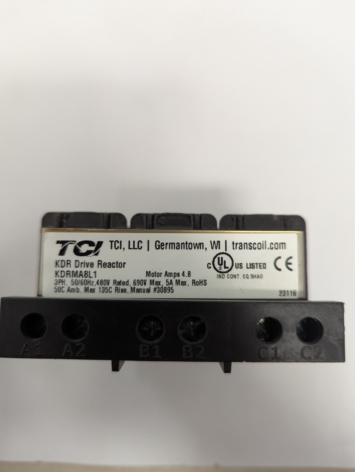 TCI KDRMA8L1 KDR Drive Reactor 480V 3HP (NEW/NO BOX)