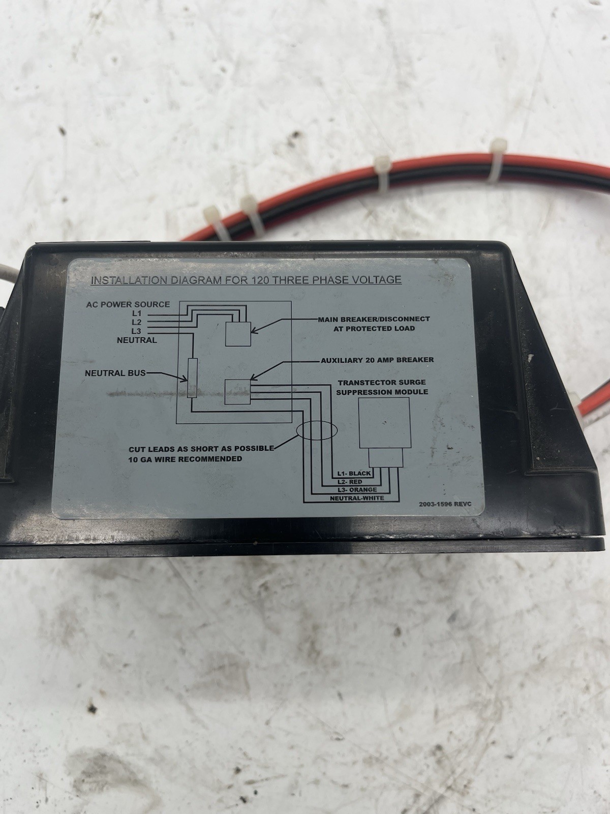 Transtector MCP 120W SASD/MOV-OD AC Power Protector 1101-601