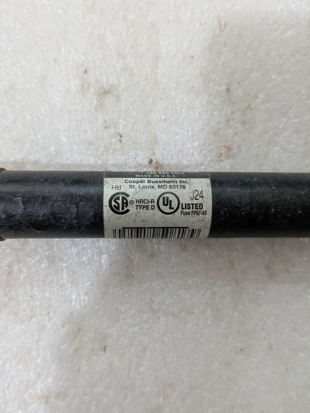 Bussmann FRS-R-2-8/10 Class RK5 Fuse 2.8A 600VAC 300VDC Time Delay 2/ORDER
