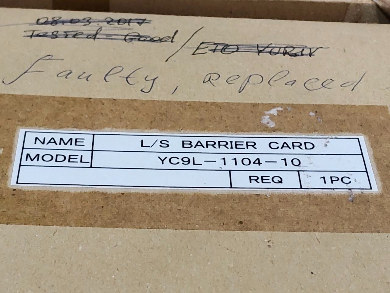 Yuken YC9L-1104-10 Sol Barrier PCB Card