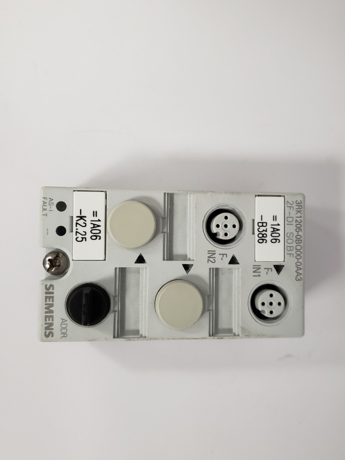 SIEMENS 3RK1205-0BQ00-0AA3 SAFETY CONTROL MODULE 2 DIGITAL INPUTS