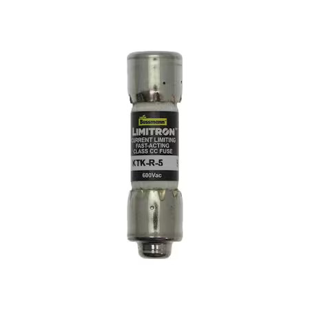 Eaton Bussmann Ktk-R-5 Cc Class, Fast-Acting, 5A, 600V Ac, Non-Indicating
