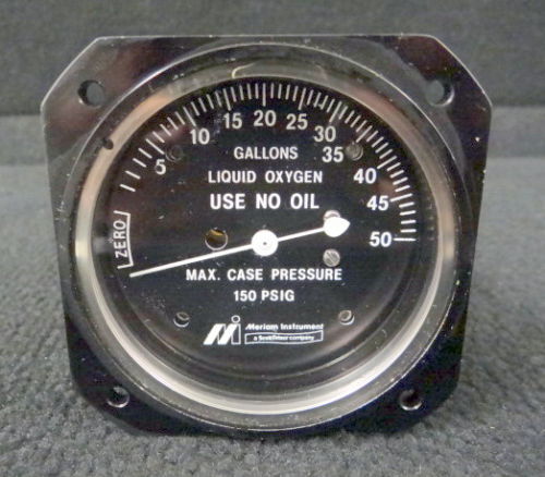 Meriam Instrument Liquid Oxygen Content Gauge NSN 6685-00-526-4265