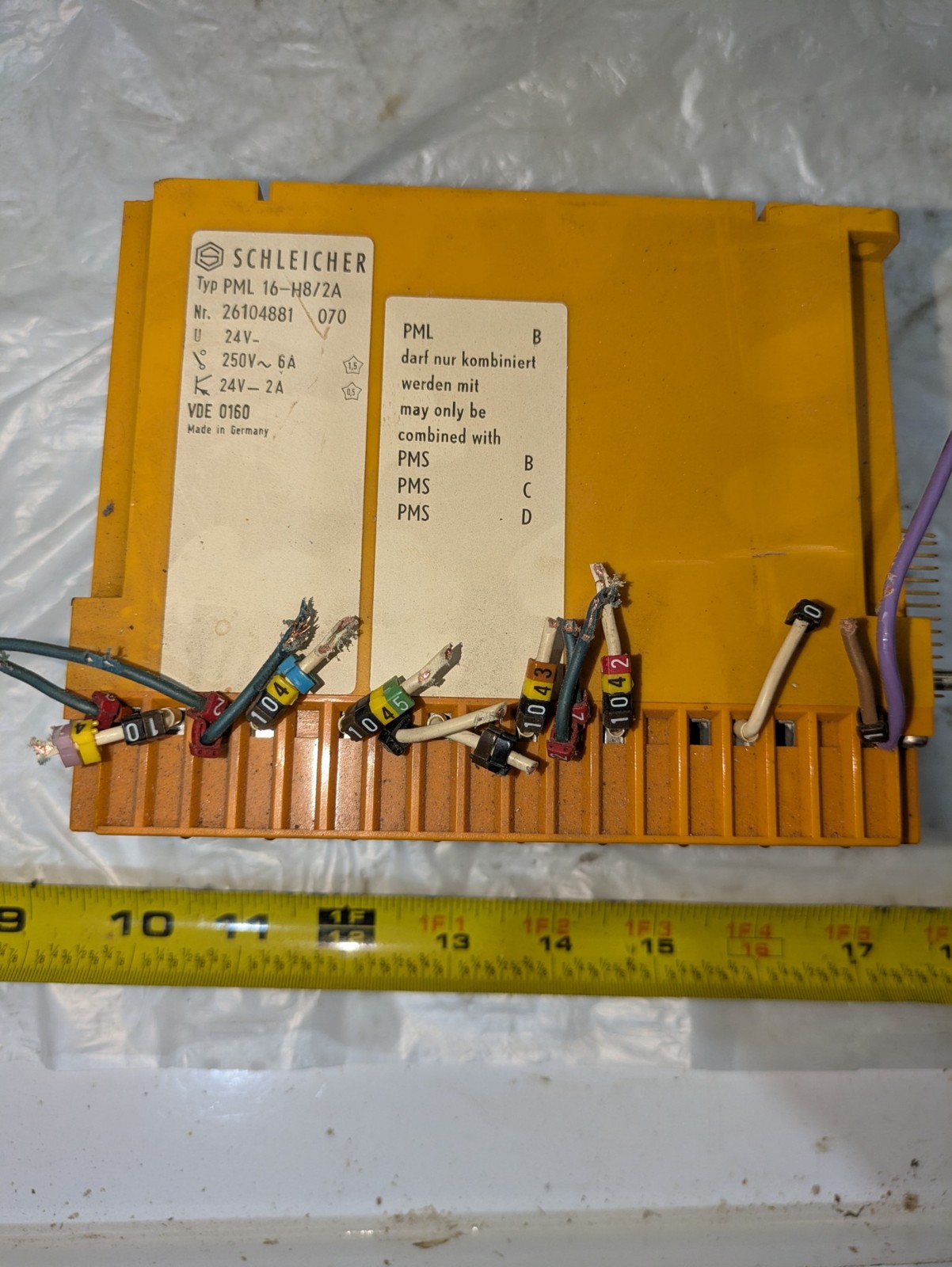 PROMODUL-M SCHLEICHER PML16-H8/2A 2-6A 24-250V VDE 0160 26104881 SCHNEIDER