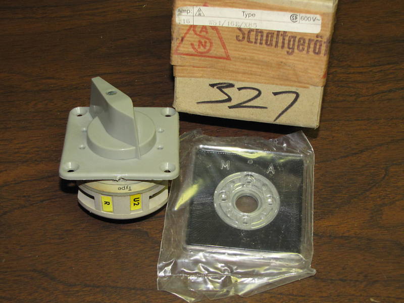 Saltgerate WS1/16E/X85 Switch WS116EX85 16A 16 Amp 600V