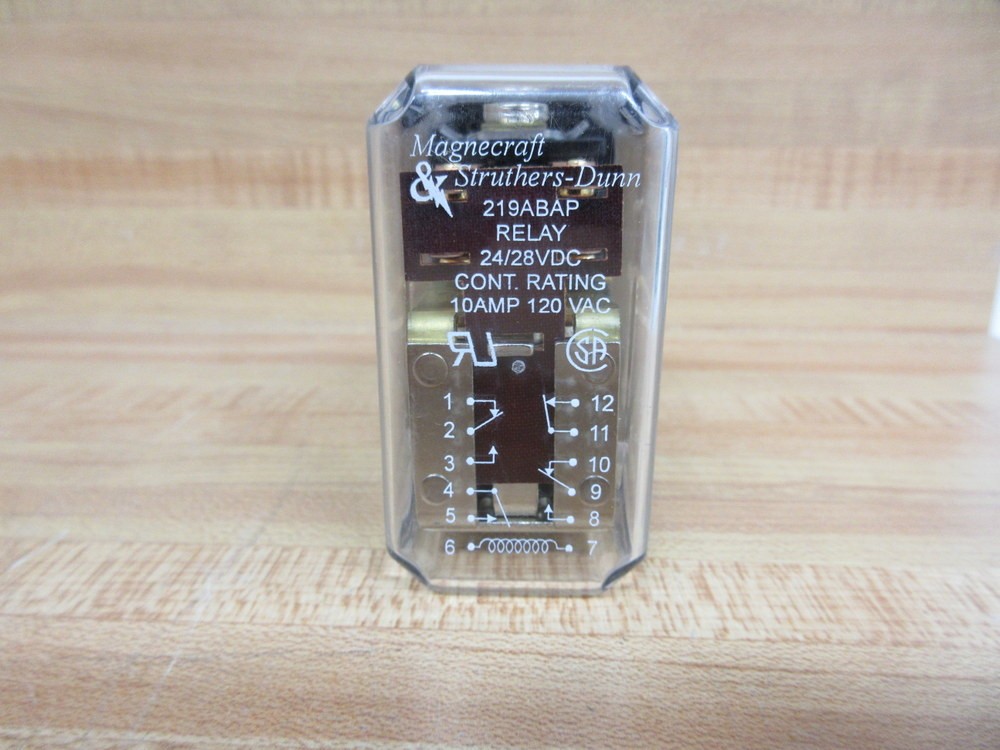 Magnecraft Struthers Dunn 219ABP Relay 219ABP 24/28 VDC