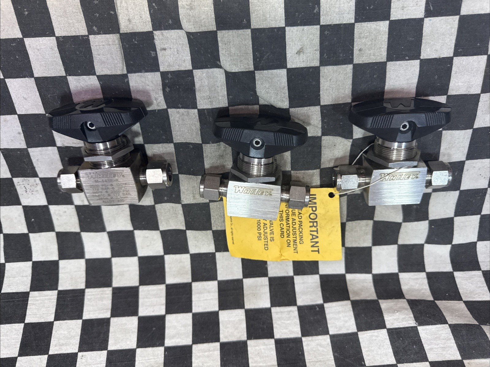 WHITEY SS-44S6-K, SS44S6K, BALL VALVE 3/8″, LOT OF 3, SHIPSAMEDAY#1649F9