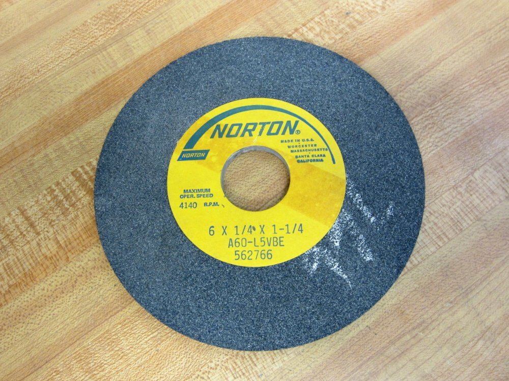 Norton A60-L5VBE Grinding Wheel 6×1/4×1-1/4