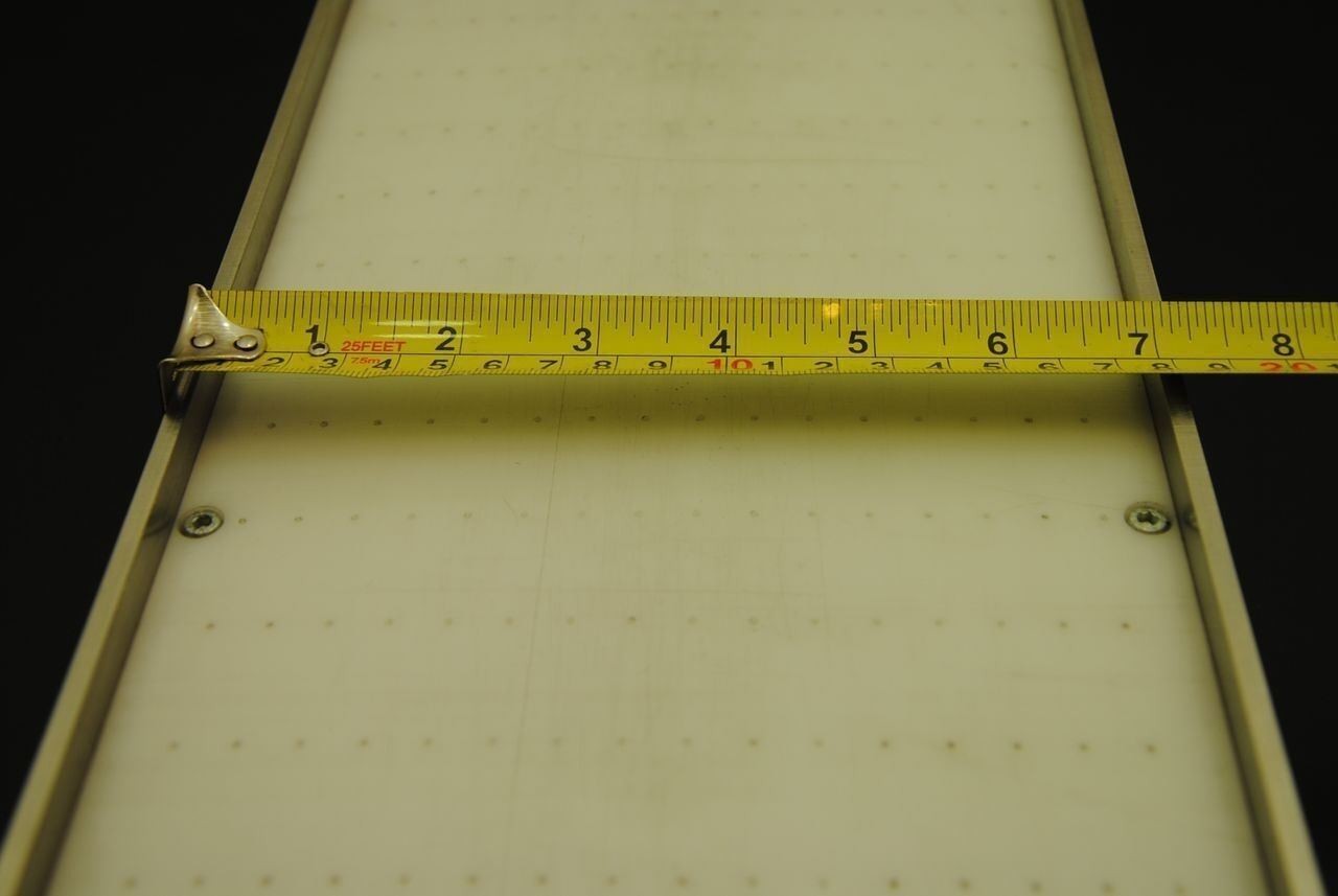 Air Lift Conveyor Slide Ramp Aluminum Base Stainless Sides 19″L X 6.5″W