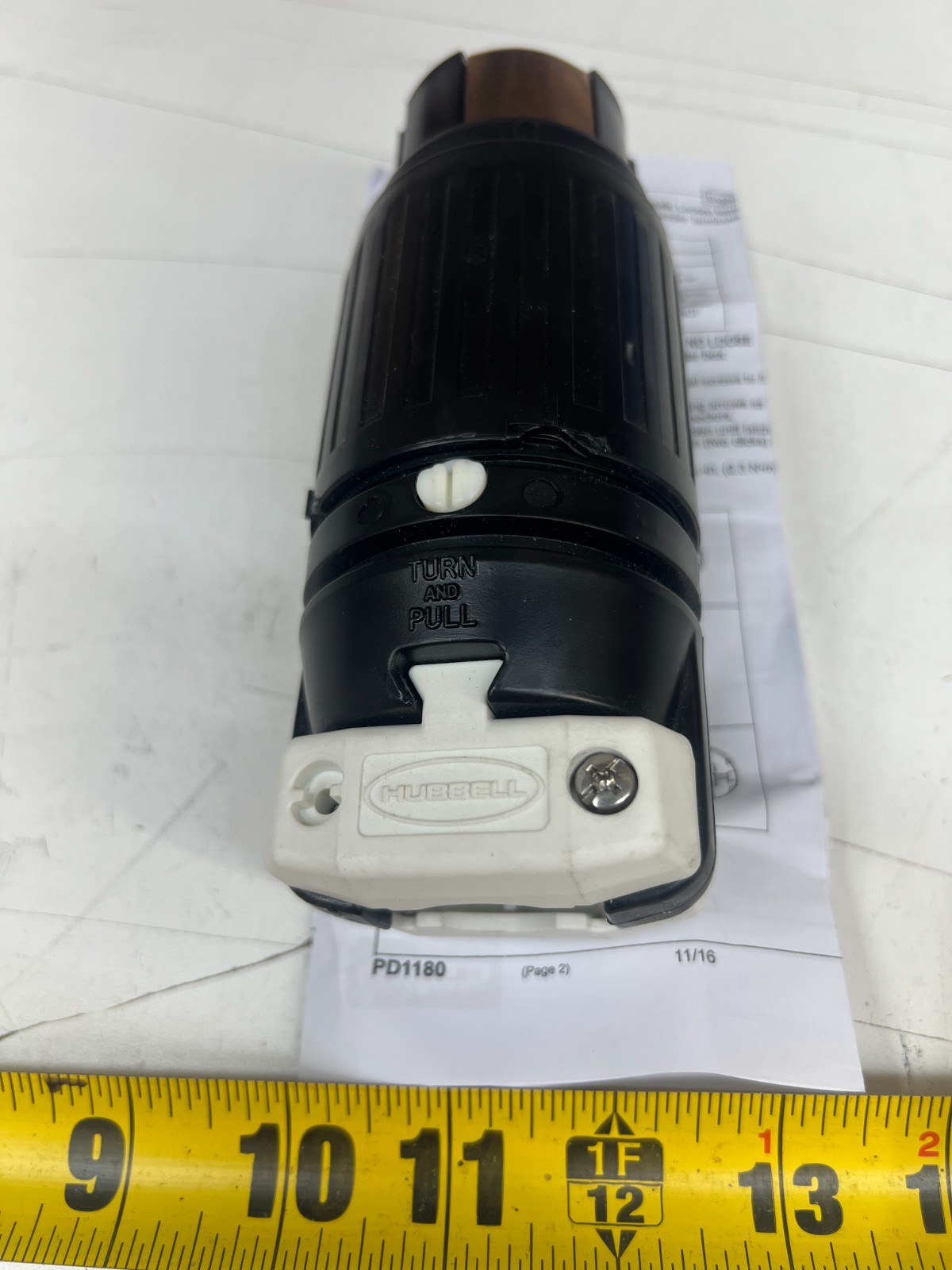 Hubbell CS6364C Locking Connector 50 Amp 125/250V 3 Pole 4 Wire HD Industrial