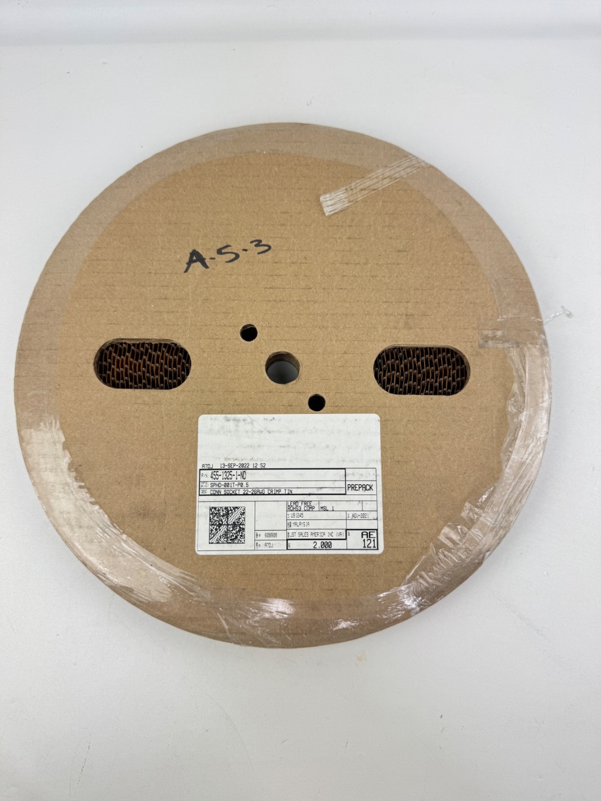 JST SPHD-001T-P0.5 Connector Socket 22-26AWG Crimp *ROLL OF 2,000*