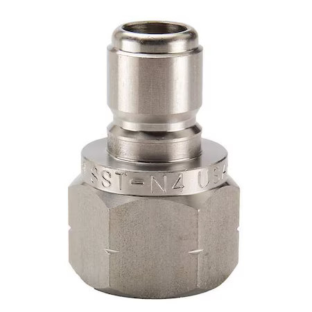 Parker Sst-N8 Hydraulic Quick Connect Hose Coupling, 303 Stainless Steel Body,