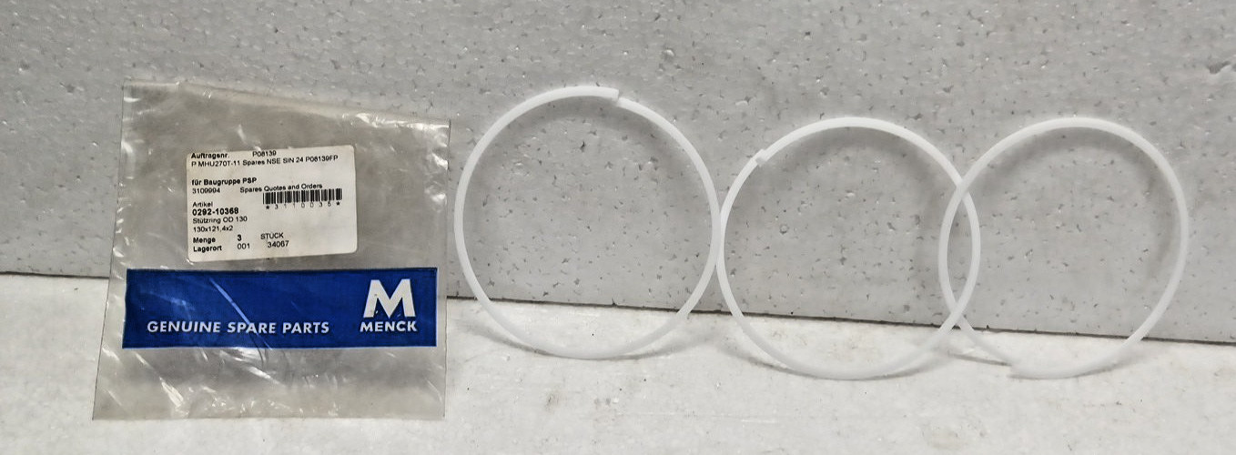 MENCK 0292-10368 Support Ring OD 130 (Set of 3) Genuine Spare Part