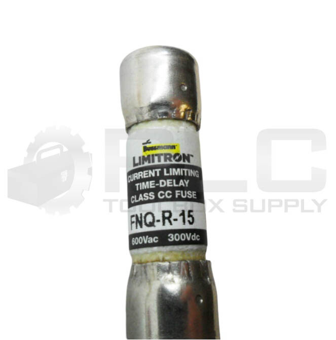NEW BOX OF 10 BUSSMANN FNQ-R-15 LIMITRON FUSE 15A 600VAC