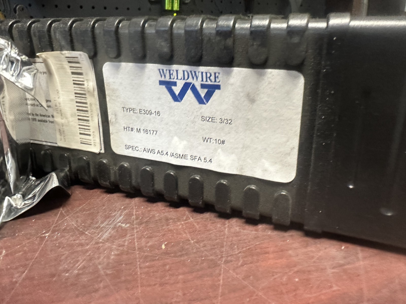 Weldwire E309-16, Welding Rod , 3/32″ x 12″, 10#, New in Case