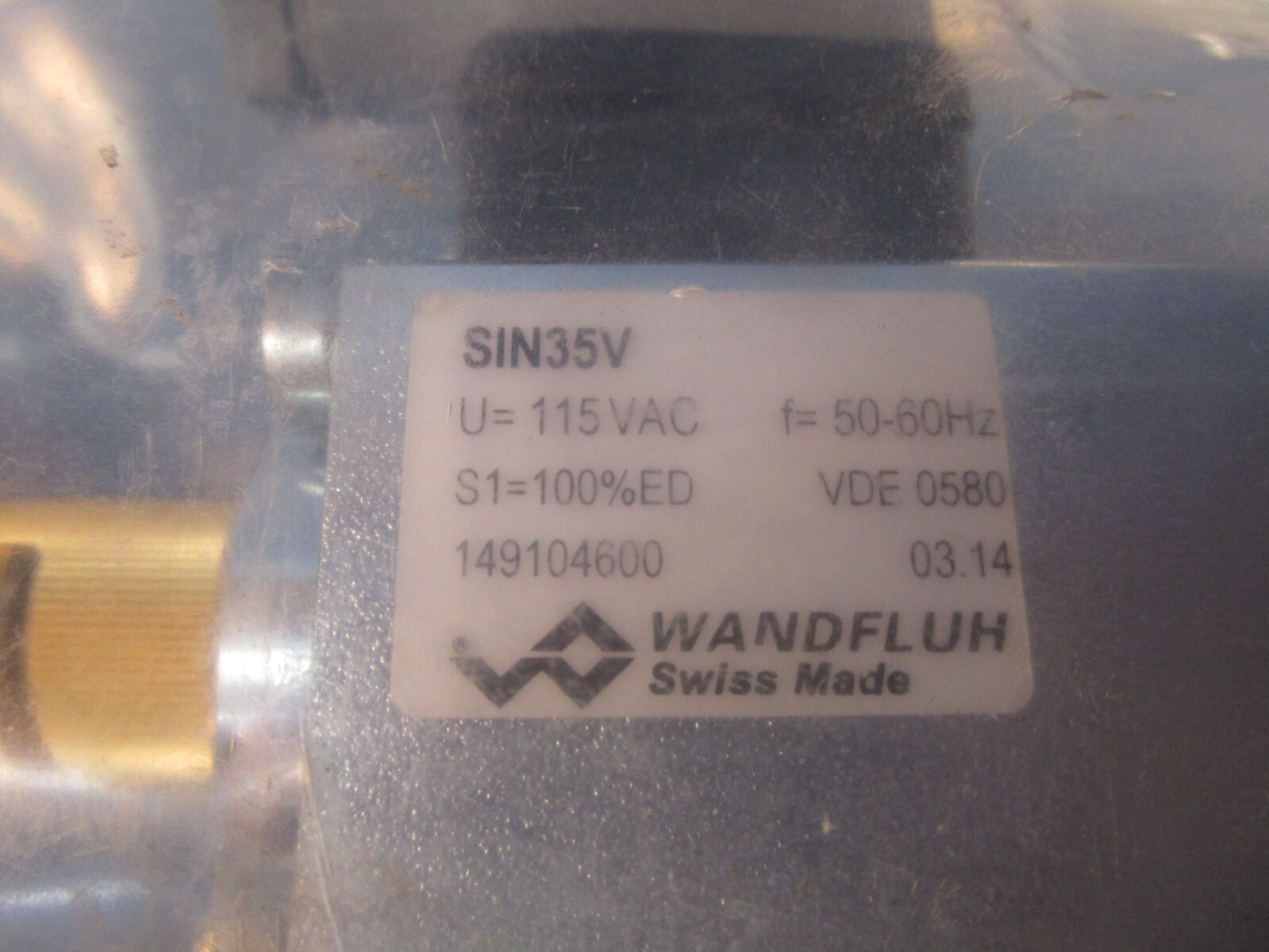 WANDFLUH BM4Z42A-R115/H36, Solenoid Valve 115vac