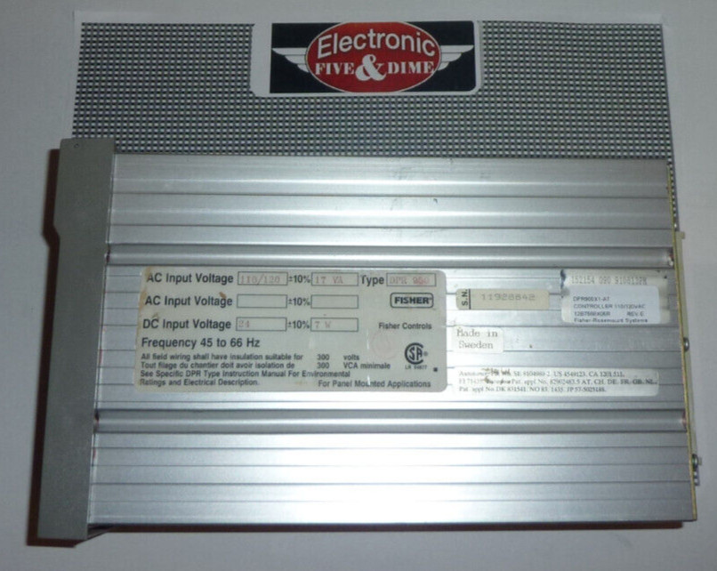 FISHER DPR900X1-A7 CONTROLLER TYPE DPR900 DPR900X1A7 12B7588X052