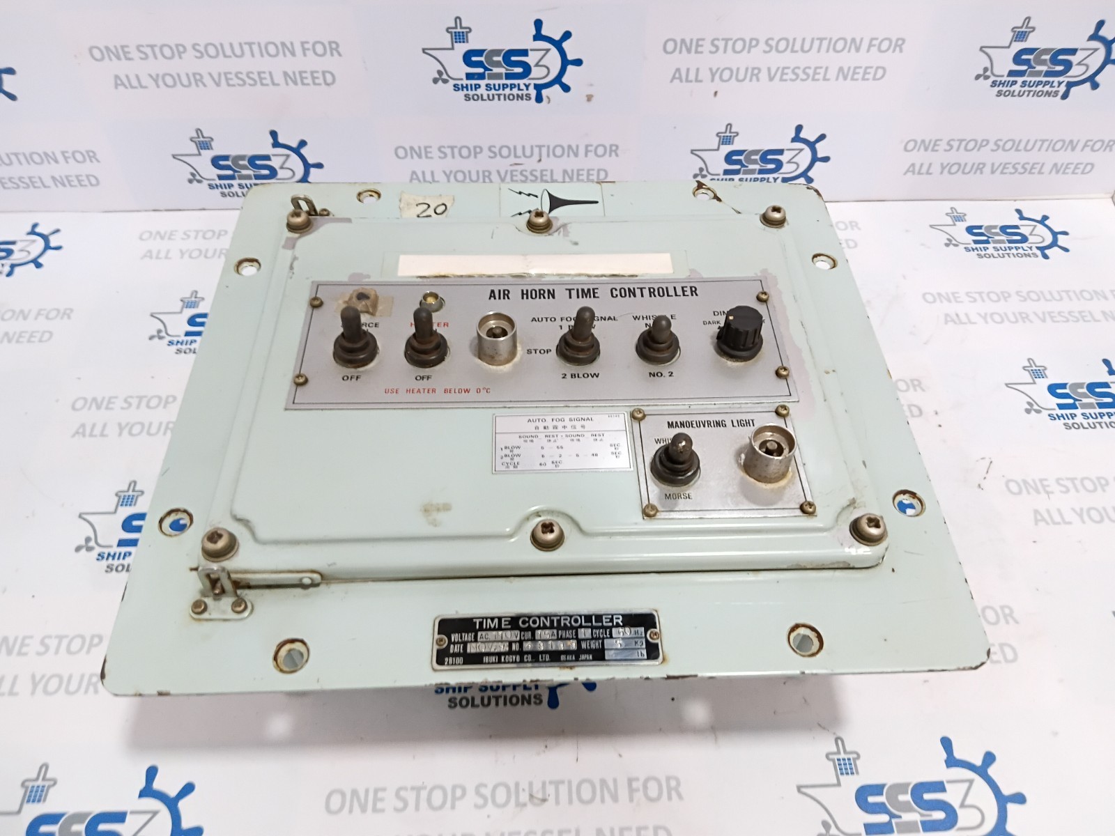 Ibuki Kogyo 48199 Time Controller For Air Horn AC110V 15A PHASE 1