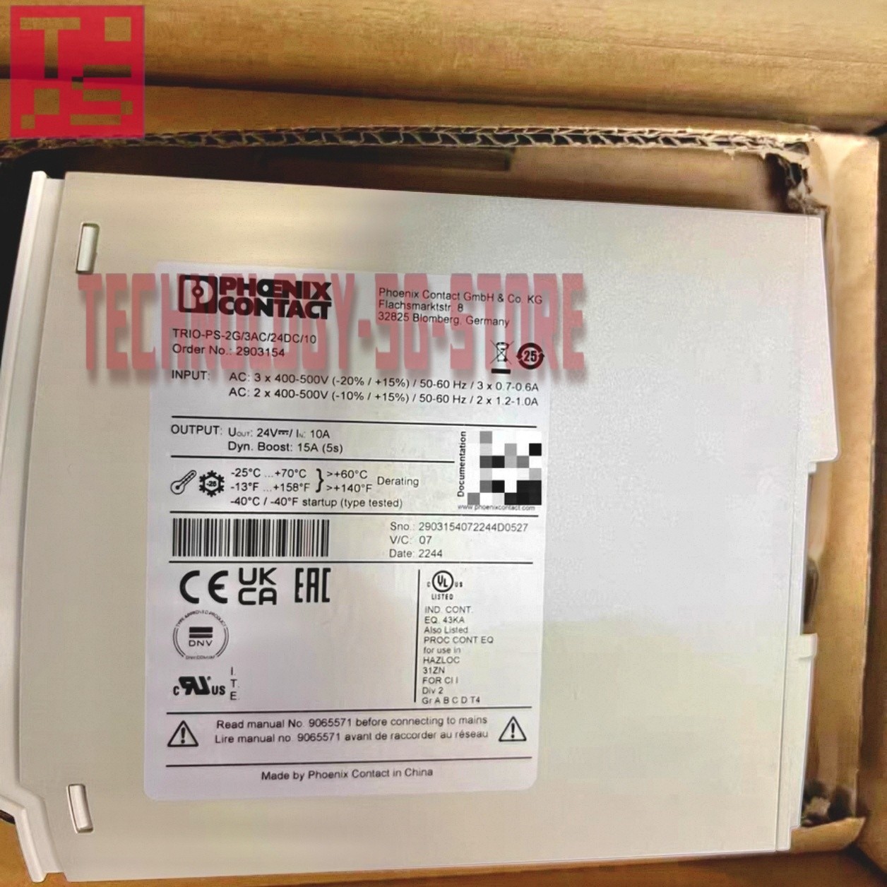 #1pcs new Phoenix 2903154 TRIO-PS-2G/3AC/24DC/10 Switching Power Supply
