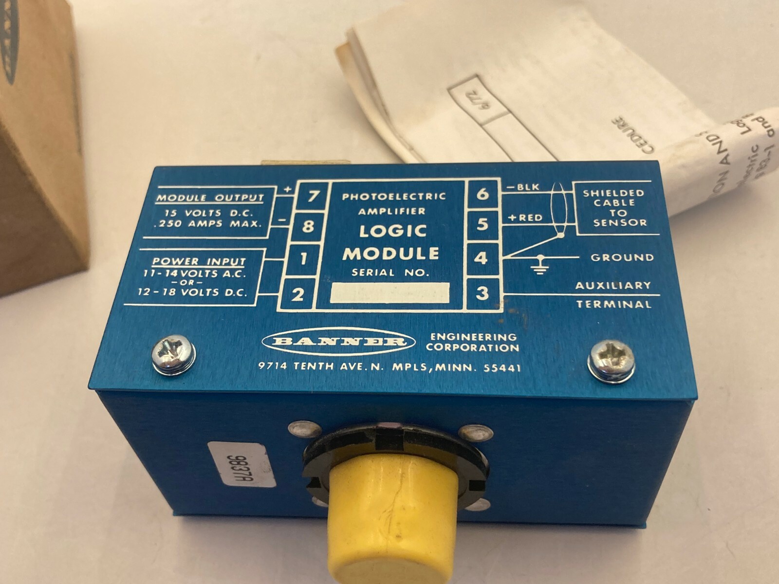 BANNER B3-1500 PHOTOELECTRIC LOGIC MODULE NIB