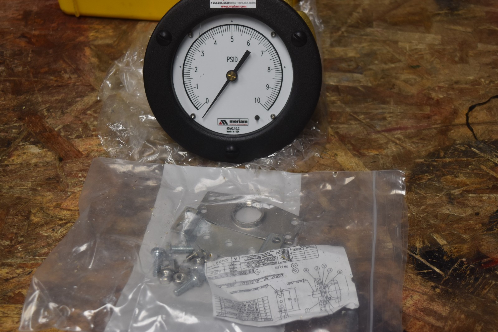 Unused Meriam Z114 B Bellows D/P Indicator FREE SHIPPING
