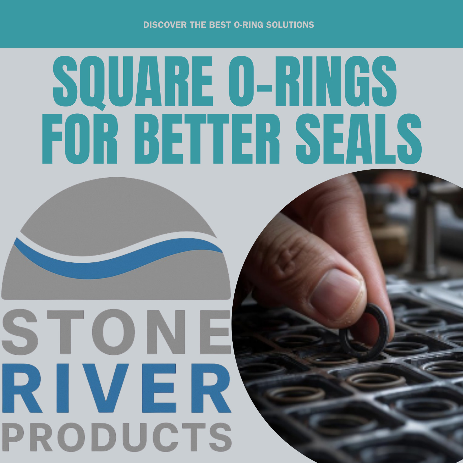 Square O-Ring Kit – 180 Piece, 18 Sizes, Buna-N (Nitrile) 70 Duro Assortment