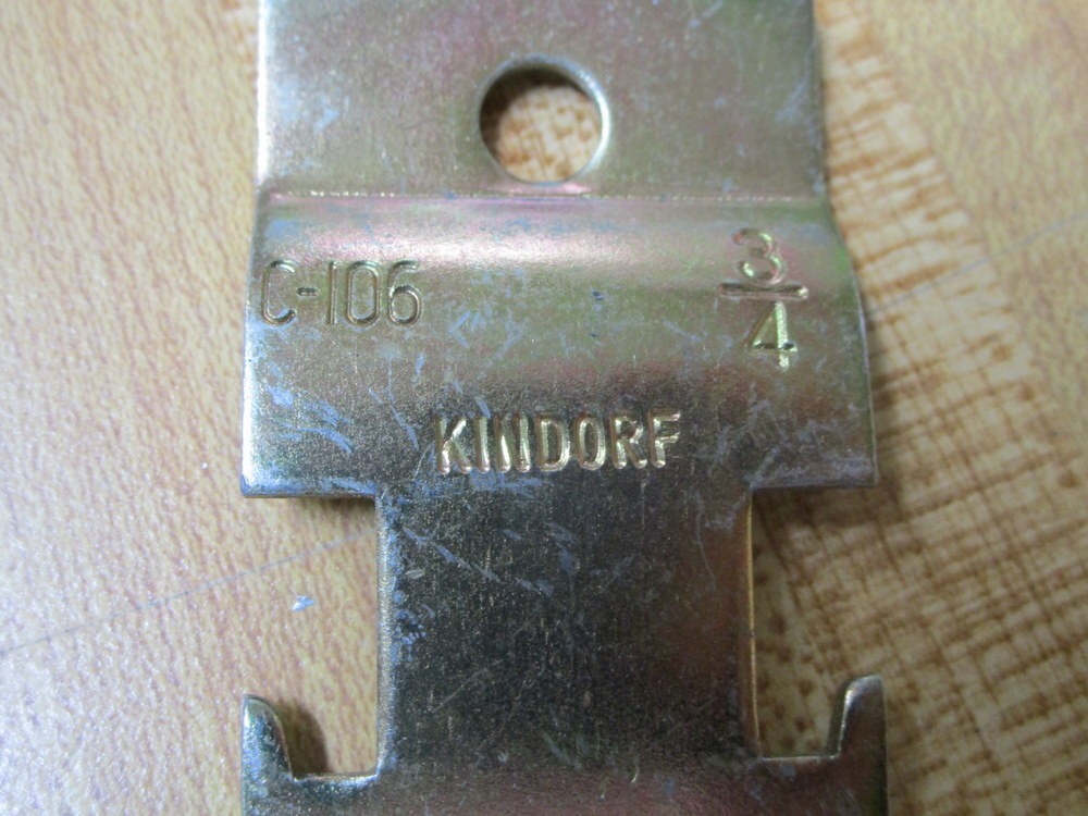 Kindorf C-106-3/4 Pipe Strap C-106 W/Hardware (Pack of 25)