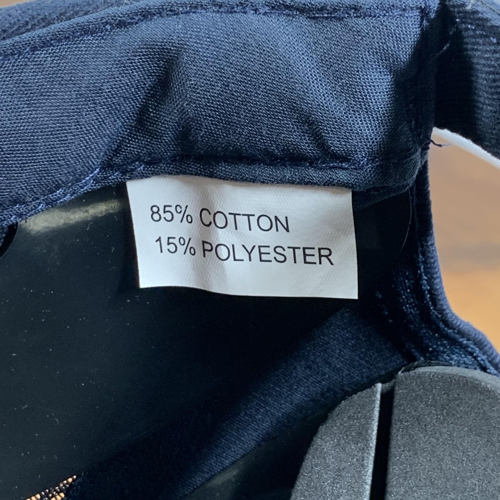 Bump Cap Safety Hat Navy Mesh Sides EN812:2012 Adjustable 54-59cm Hook Loop