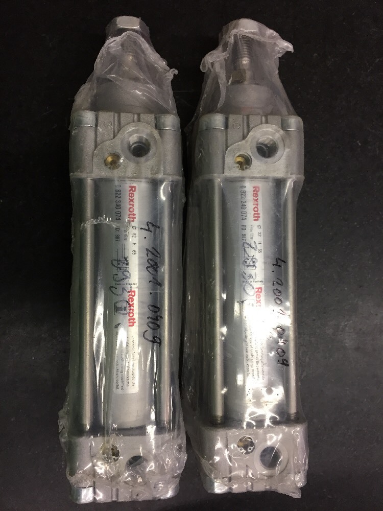 2 New REXROTH 0 822 340 074 Double Acting Air Pneumatic Cylinder