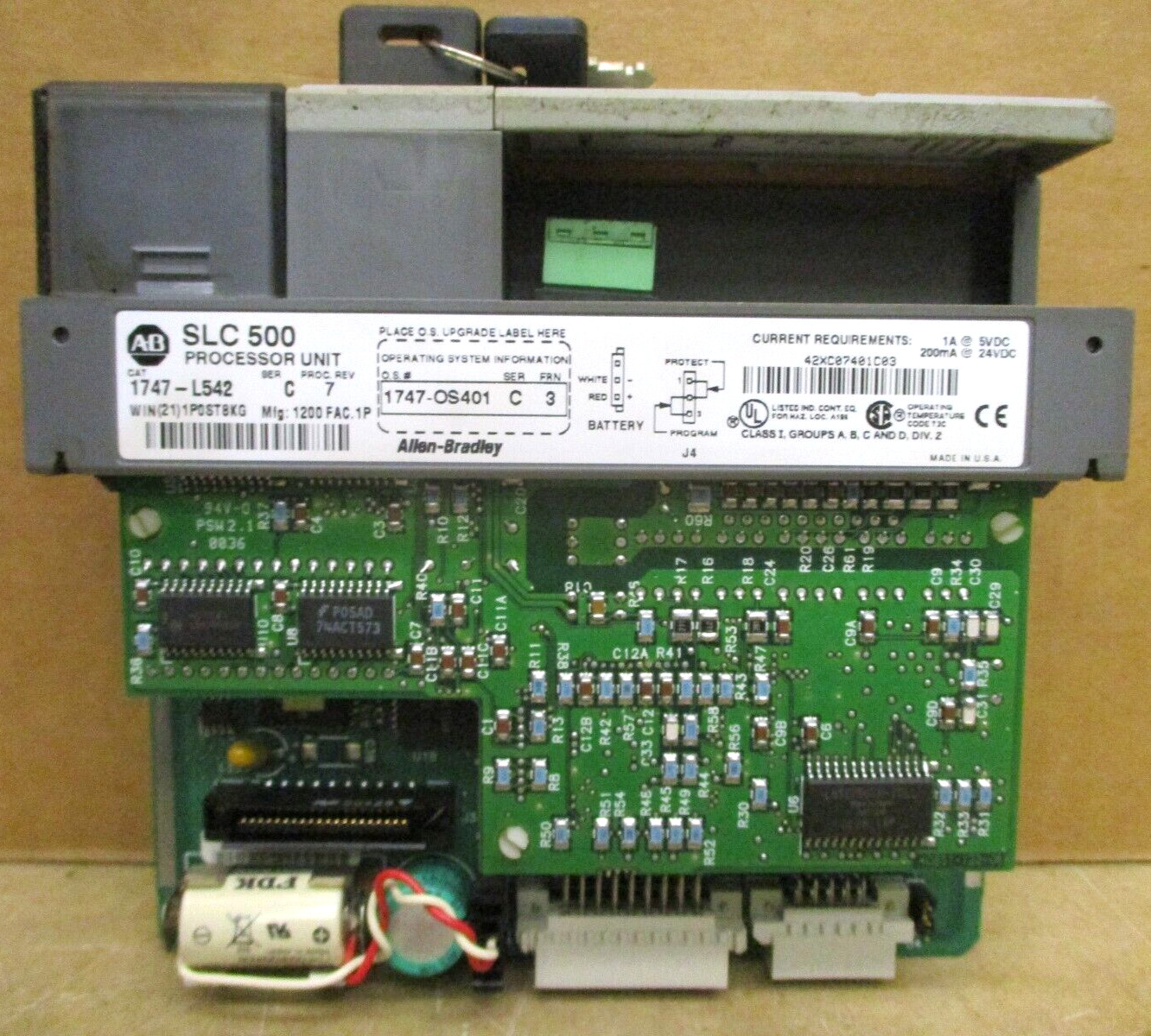 Allen-Bradley SLC 500 1746-P3 SLC 5/04 CPU 1747-L542 1747-DCM 1747-SDN 48687GN