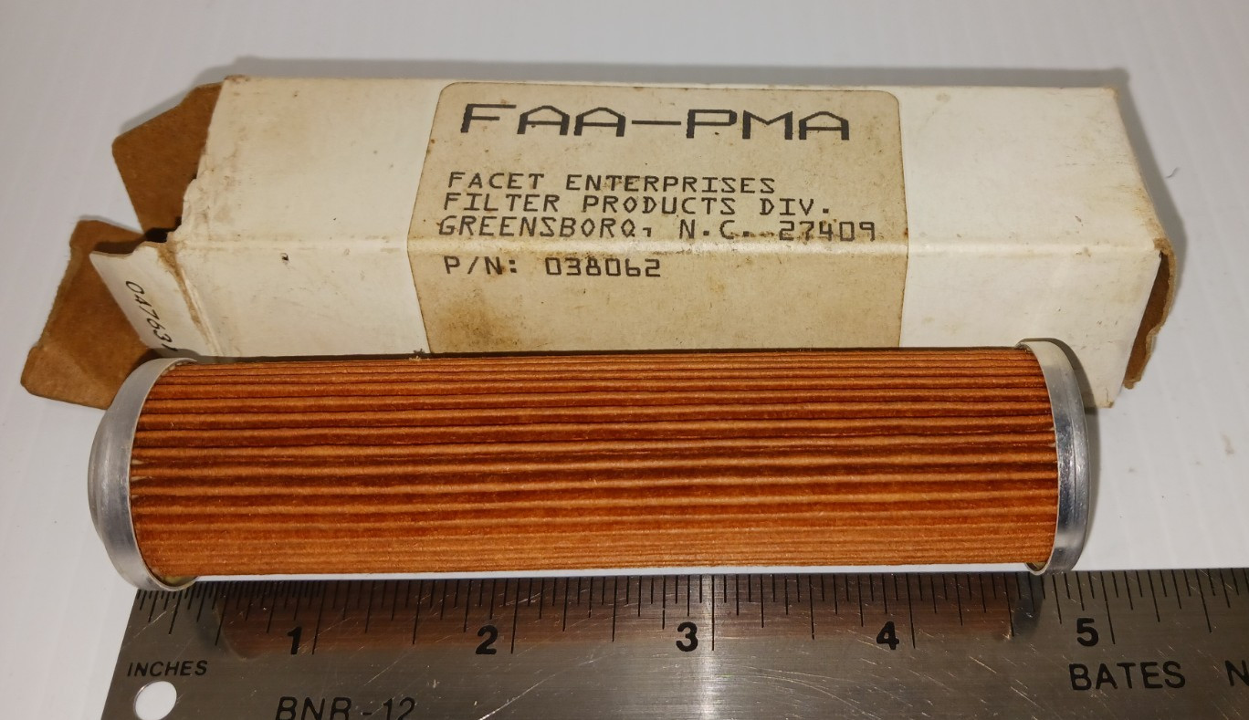 038062 FAA-PMA Fluid Filter Element PN: 038062