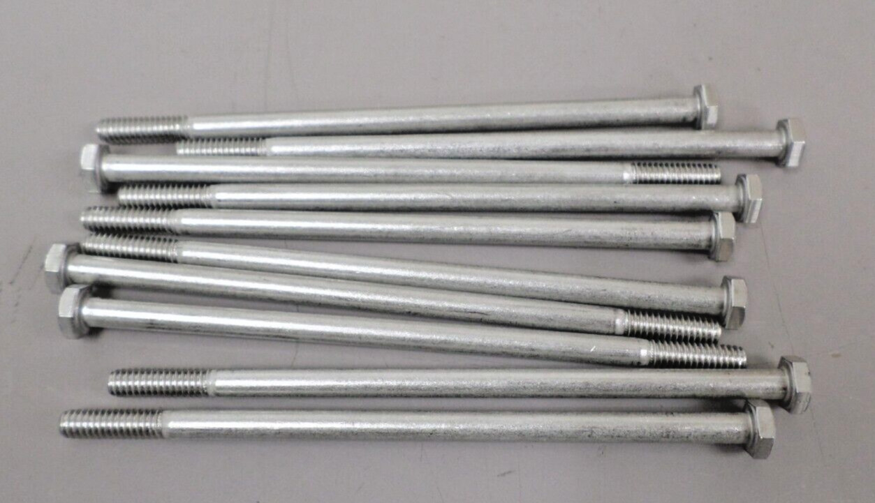 Lot of 10 – 1/4-20 x 5-1/2 Stainless Steel Coarse Hex Bolt F593C THE