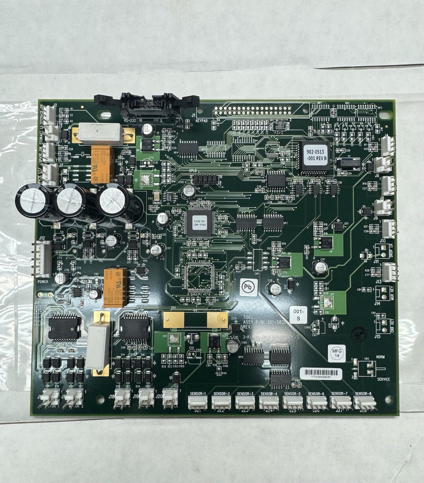 TIDEL ENGINEERING 201-5830-001S CONTROLLER BOARD ASSEMBLY ONLY