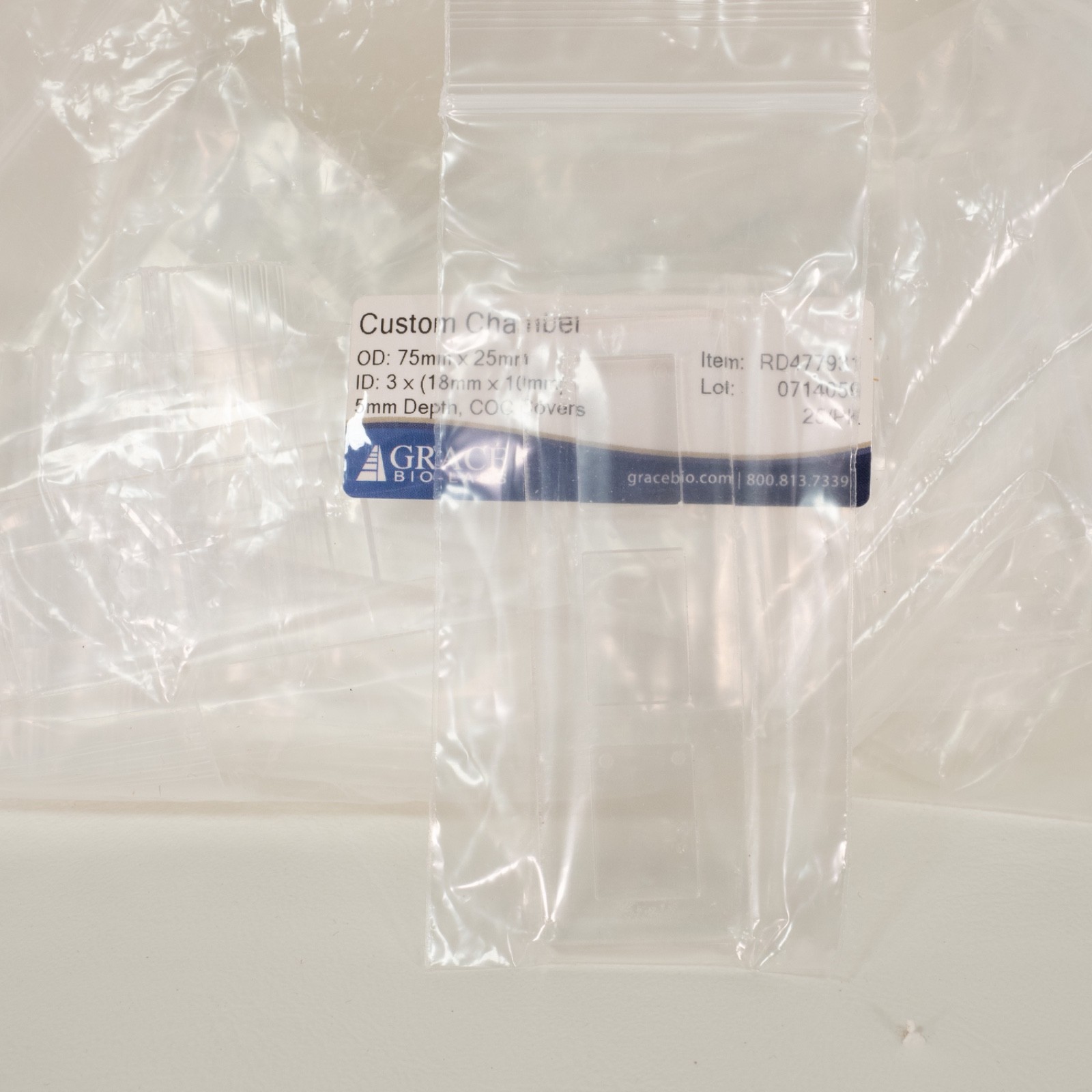 Grace Bio-Labs Secure Seal Custom Chamber 75x25mm RD477931 QTY:19