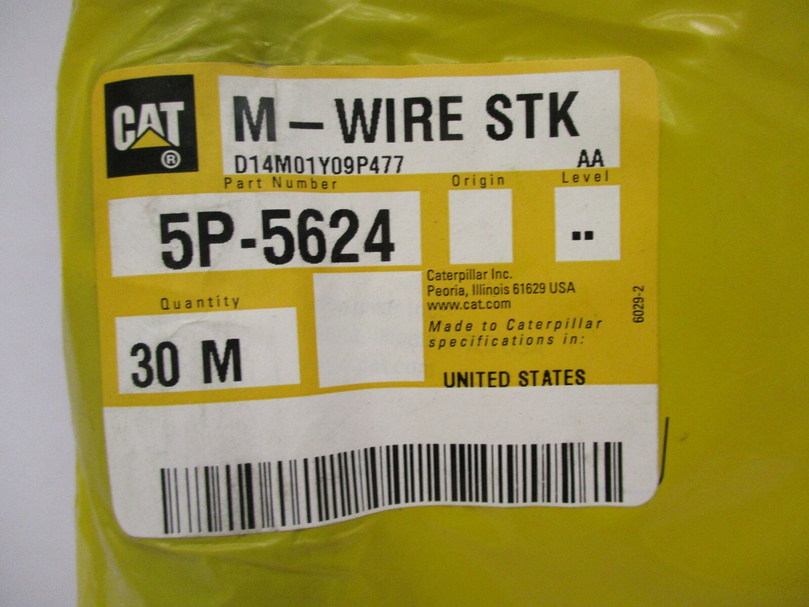 New CAT Caterpillar M-Wire STK 5P-5624 30 M A3022NADC