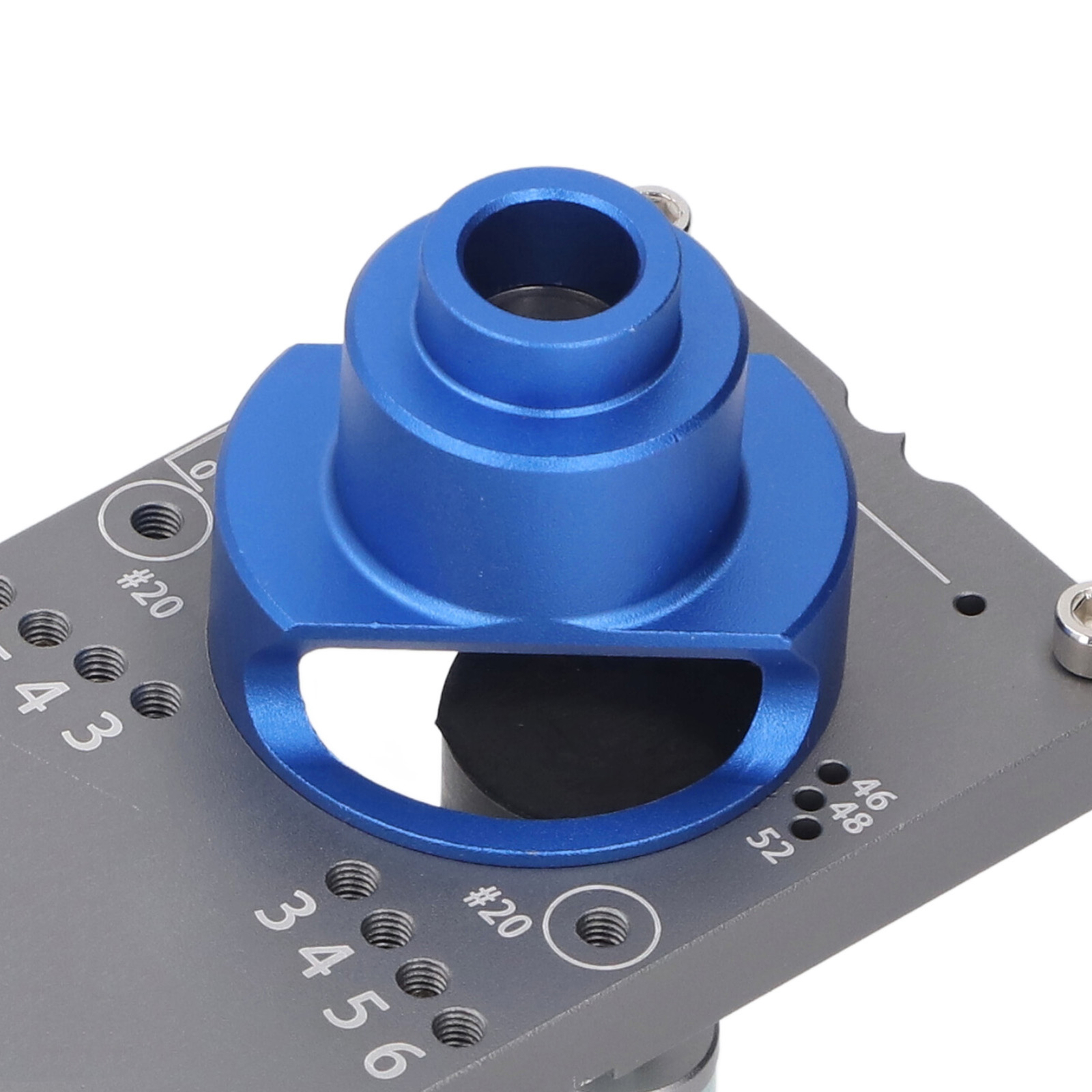 Multifunctional Aluminum Alloy Hinge Hole Drilling Jig for Woodworking