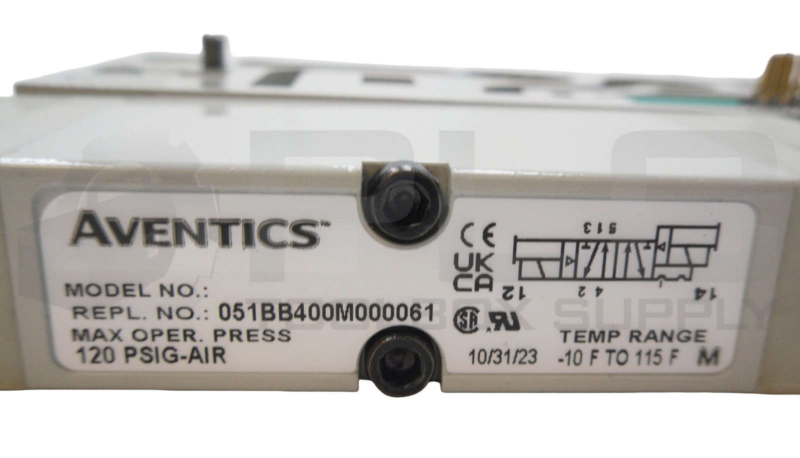 NEW AVENTICS 051BB400M000061 SOLENOID VALVE 120PSIG, 24VDC, 1.35W