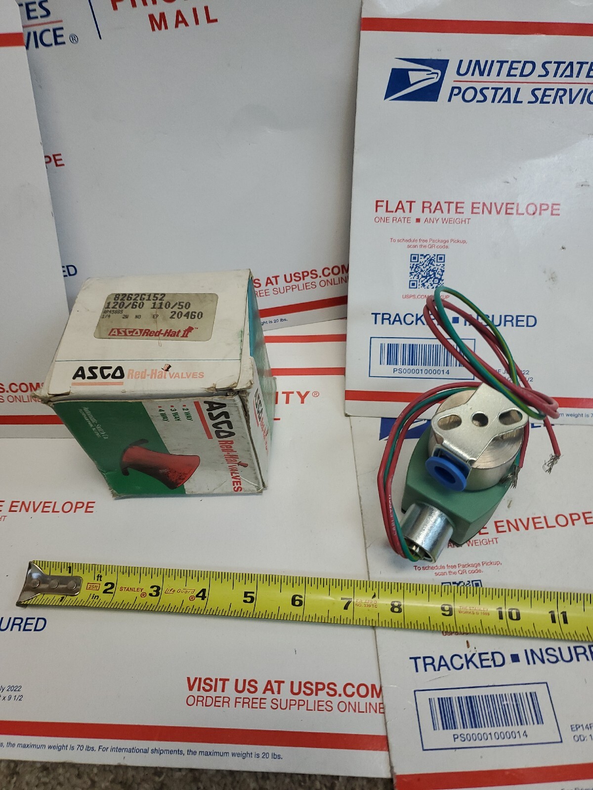 ASCO RED HAT HT8262G152T 2-WAY HIGH TEMP SS SOLENOID VALVE 120V 8262G152 1/4″,U2