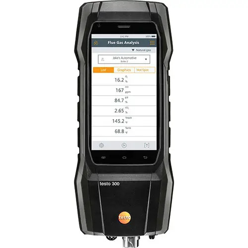 Testo 300-RC-KIT (0564 3002 82) Smoke Edition Combustion Analyzer Kit