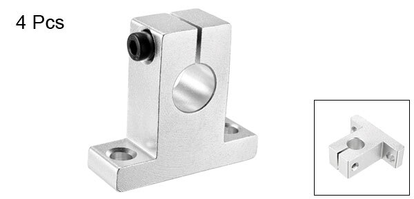 4pcs SK12 Aluminum Linear Motion Rail Clamping Rod Rail Guide Support