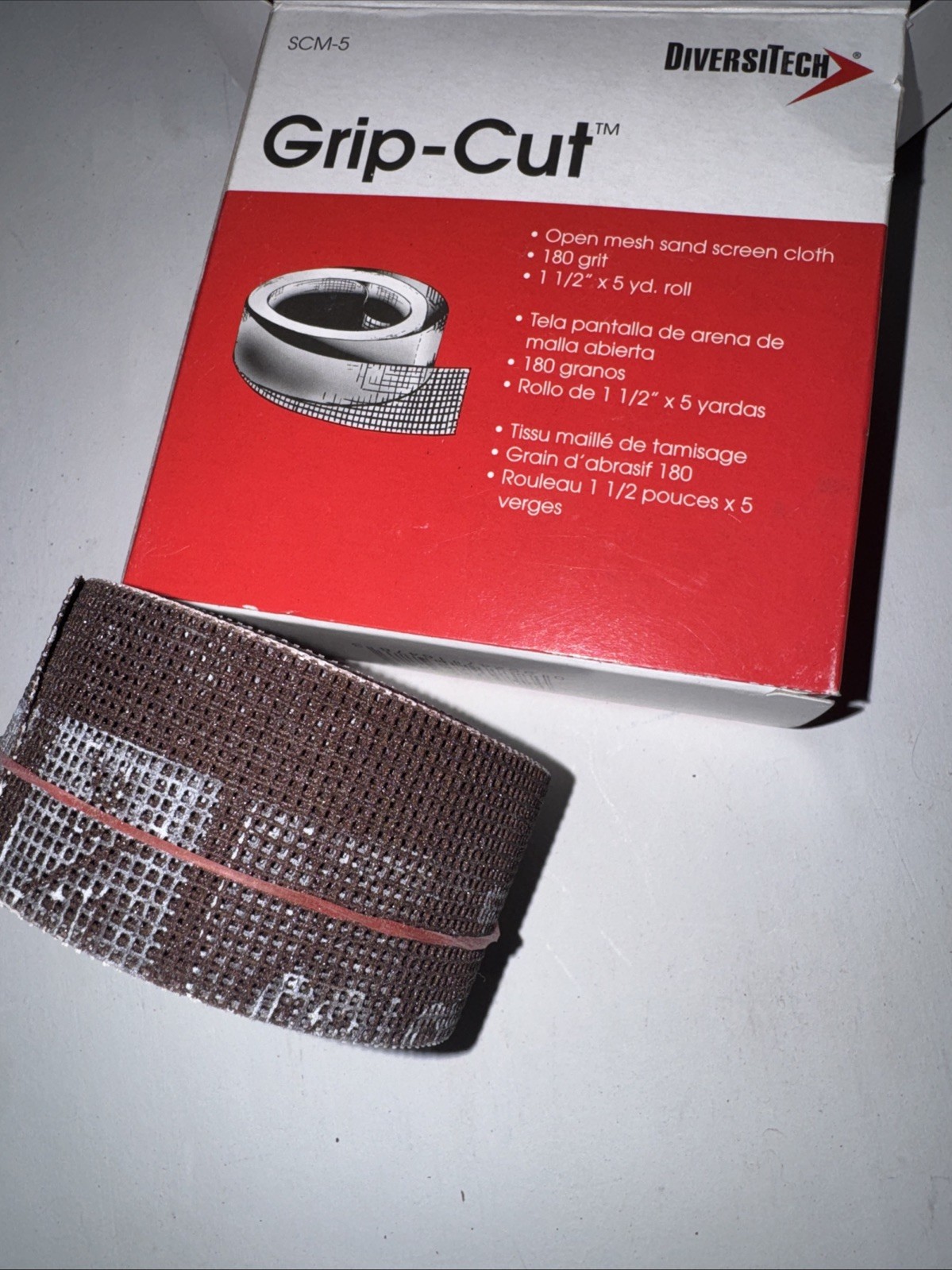 Diversitech Scm-10 Grip-Cut 180 Grit Open Mesh Sand Cloth 1 1/2” x 5 yard