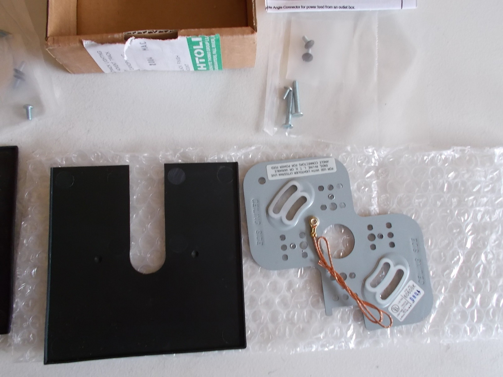 NEW Lytespan 6060BK Matte Black End Feed Canopy Kit, lot of 2 3A433
