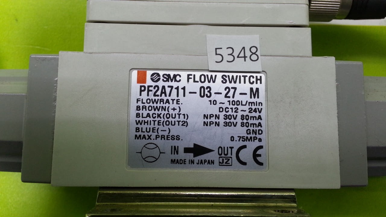 SMC PF2A711-03-27-M Digital Flow Switch Tested